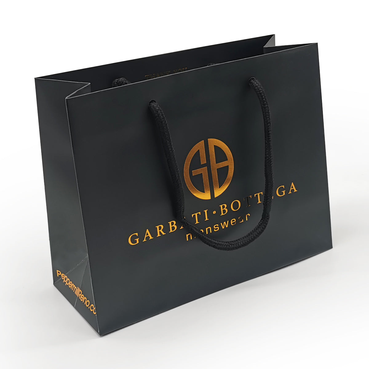 Paper Shopping Bag-Notted End Handle Bag-JC0030