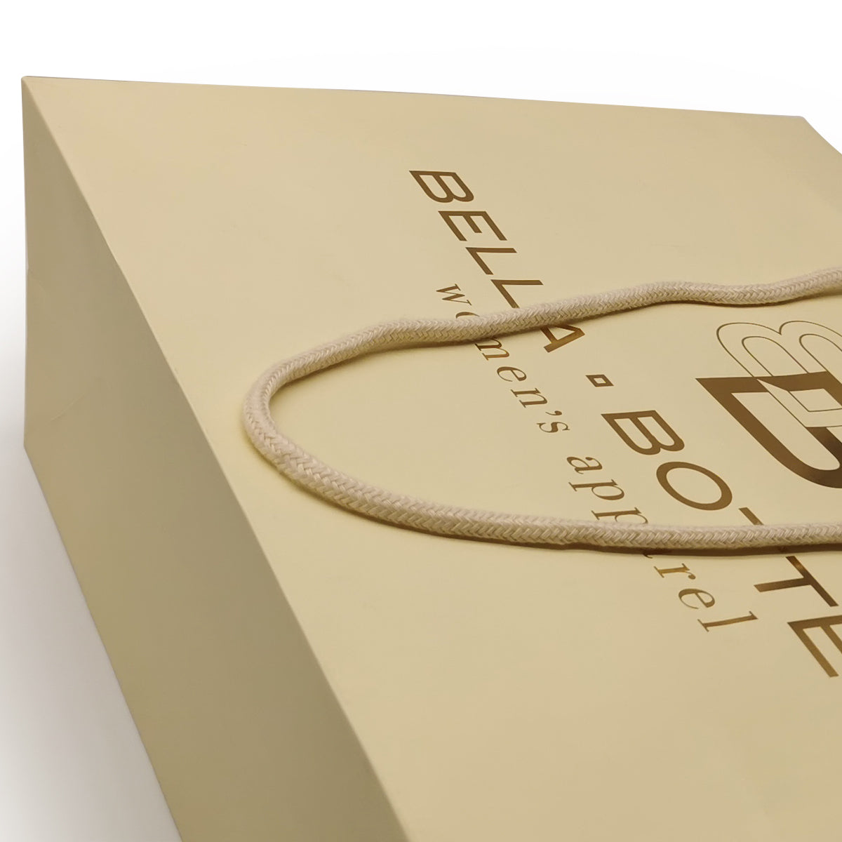 Paper Shopping Bag-Notted End Handle Bag-JC0029