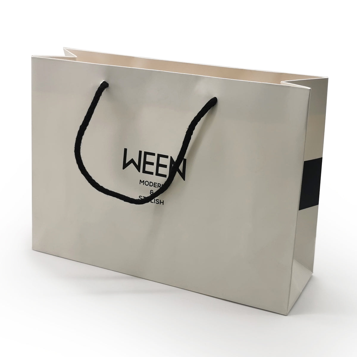 Paper Shopping Bag-Notted End Handle Bag-JC0024