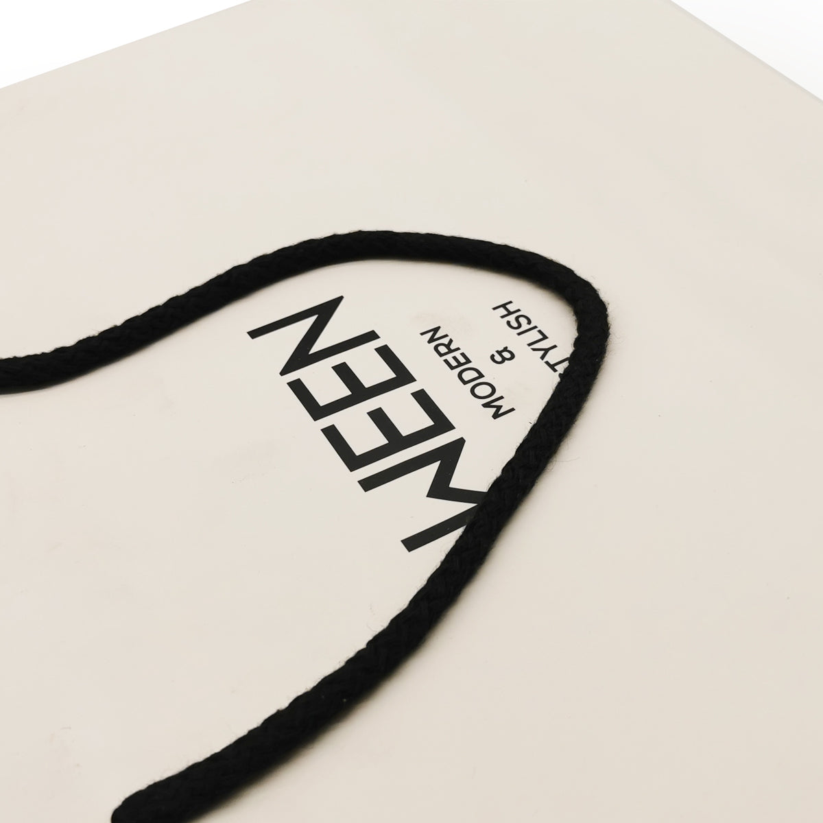 Paper Shopping Bag-Notted End Handle Bag-JC0024